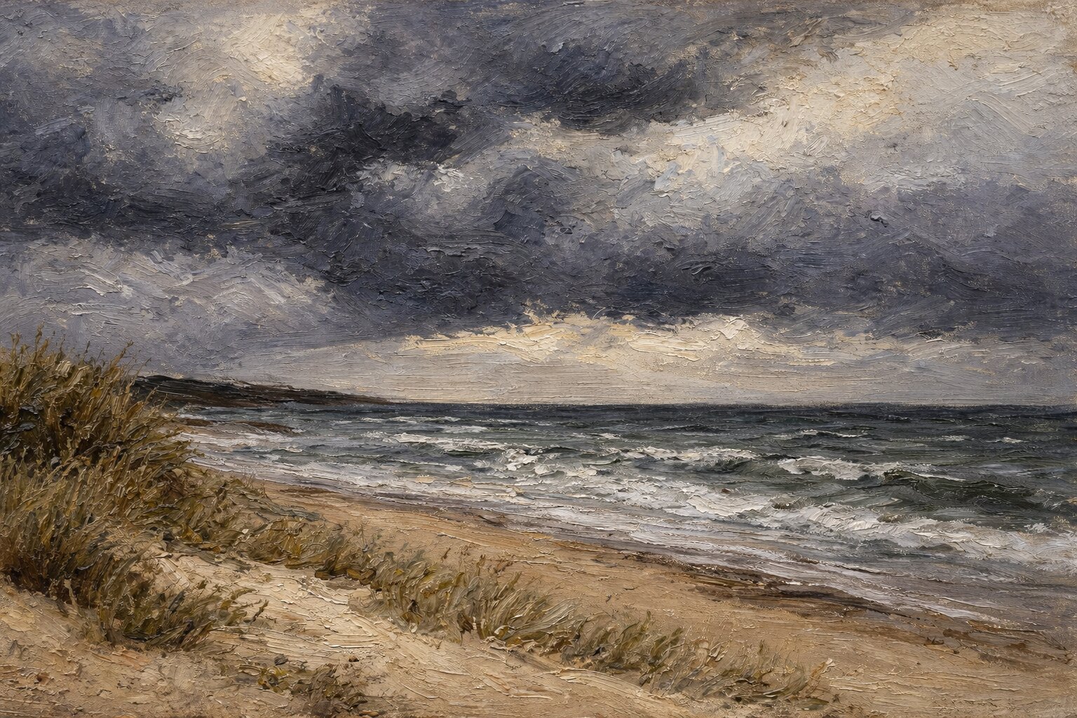 Küstenlandschaft — Ölgemälde